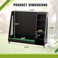 thumbnail image 2 of LZBEITEM Golf Bag Organizer Rack with Wheels - Triple Bag Storage Stand Ideal for Garage, Clubs, and Home, Black, 2 of 13