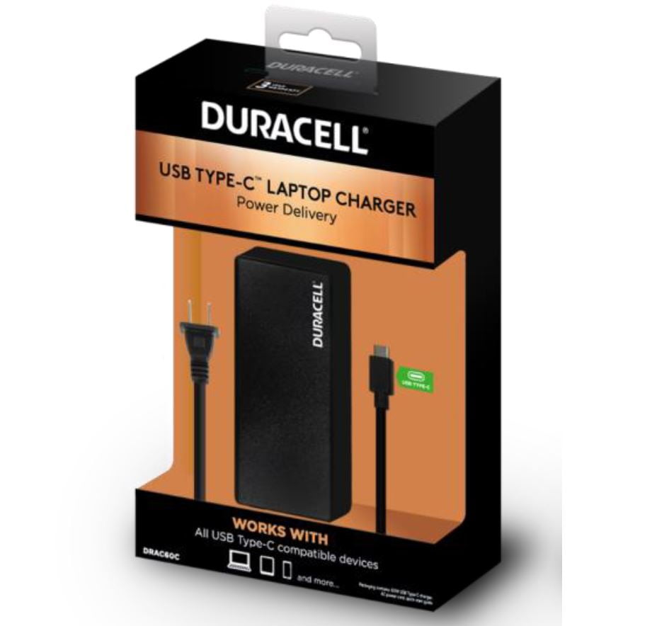 DURACELL USB TYPE C LAPTOP CHARGER