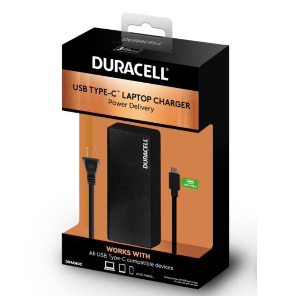 DURACELL USB TYPE C LAPTOP CHARGER