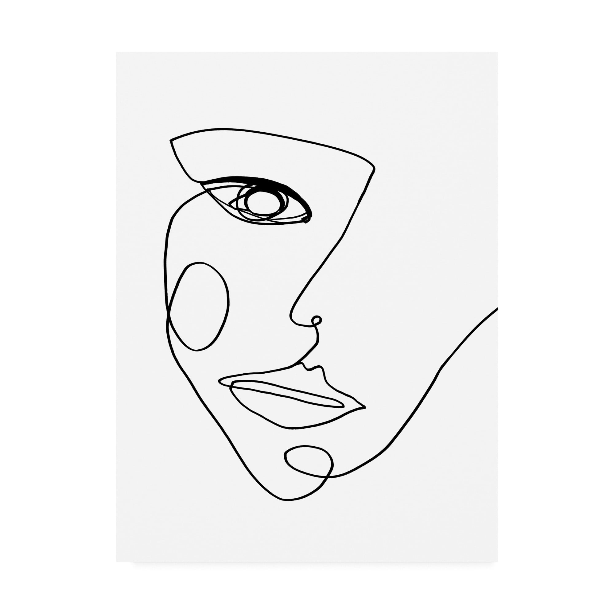 Trademark Fine Art 'Face Line 2 Fabrikken' Canvas Art by Design Fabrikken