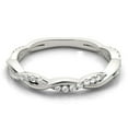 thumbnail image 2 of Wedding Band 0.20 Carat Round (FG/VS1 ) Diamond In 10K Solid White Gold Jewelry, 2 of 3