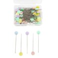 thumbnail image 1 of 100Pcs Plastic Flat Head Pins Straight Quilting Pins Mixed Color DIY Sewing Needles, 1 of 10