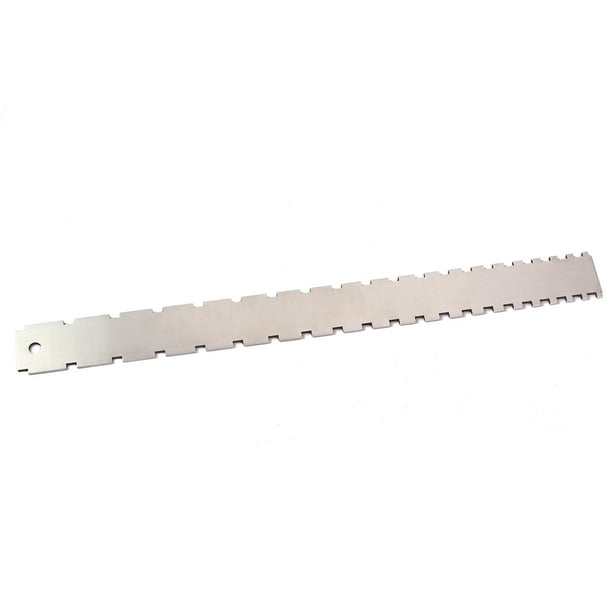 Sonducket Accesorio de reparación de regla con muescas para cuello de guitarra, reglas de pulido profesional, herramienta de enderezamiento de diapasón, Accesorios para instrumentos musicales Sonducket OD025214-00
