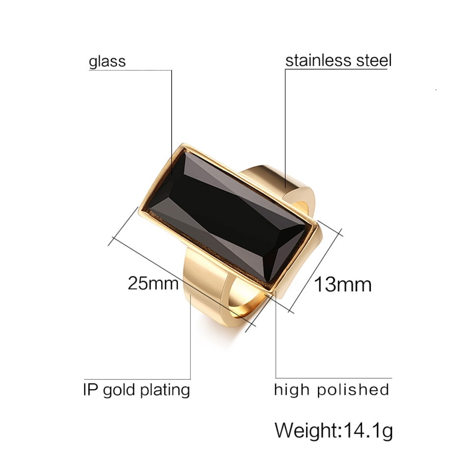 7MM 14K Gold Ring - Satin Finish Link Design and Flat Edge - Triton Jewelry