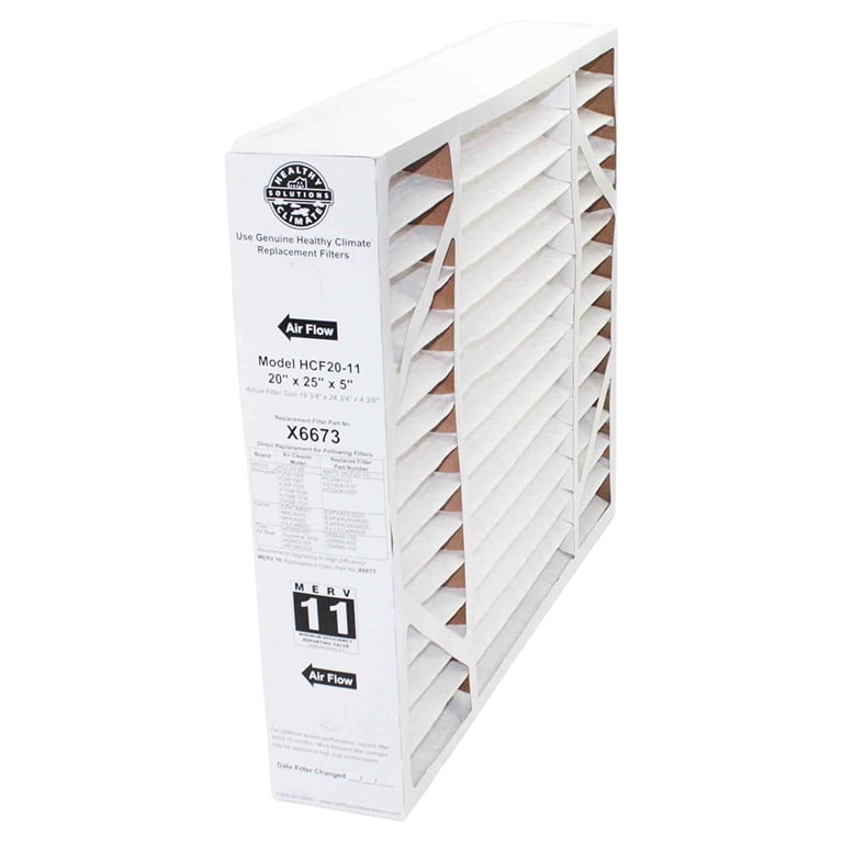 Lennox, Furnace Filter, 20x25x5 X6673, MERV 11, UL 900 Standards