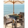 thumbnail image 3 of Outdoor Tablecloth with Umbrella Hole for Patio/Picnic/Party/Camping, Modern Books Flower Waterproof Table Cloth Square Cover Washable, Country Chic Floral Leaves Beige (54"x 54"), 3 of 9