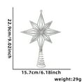 thumbnail image 5 of MOMOJIA Elegant Reflective Metal Christmas Tree Toppers Star Hollow Designs For Holiday Season, 5 of 17