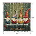 thumbnail image 5 of Winter Funny Bath Curtain Snowflake Christmas Rustic Farmhouse Shower Curtains Hotel Luxury Style Bathroom Curtains for Dorm Bathroom Decor Christmas, 5 of 5