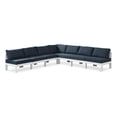 thumbnail image 1 of Meridian Furniture Nizuc Sectionnel Modulaire de Patio Extérieur Bleu Marine, 1 of 9