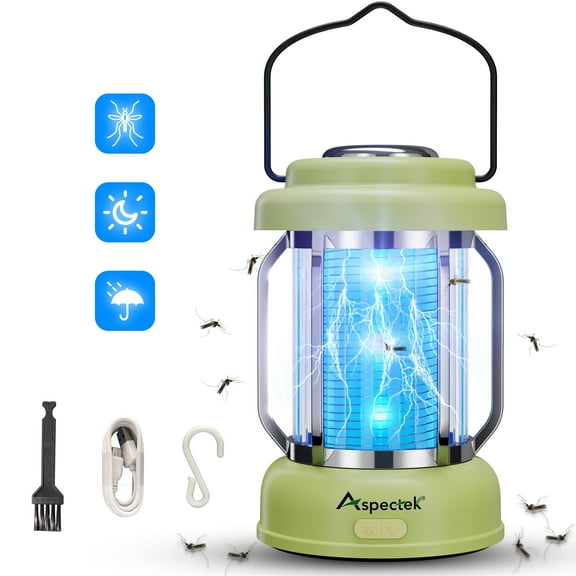 Aspectek Waterproof, Portable & Rechargeable Mosquito Zapper