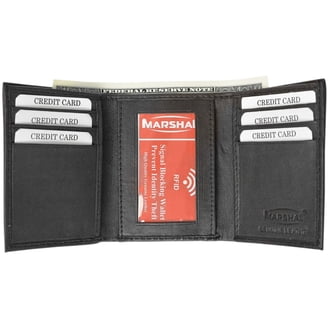 Vaultskin CHELSEA Mens RFID Blocking Slim Leather Card Wallet - Minimalist  Front Pocket Cardholder in Grey - Walmart.com