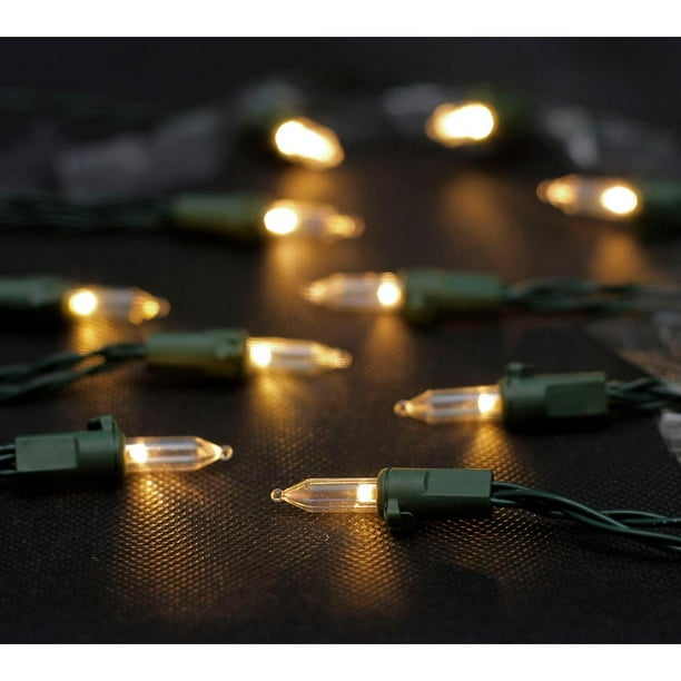 Home Accents Holiday 33 ft. 100Light Battery Operated Mini Warm White LED Lights L6100010FU01