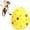 z-Yellow*purple*green, variant on Soft Bouncing Egg Dog Toy with Squeaker, Easter Egg Design Interactive Puppy Toy for Small Dogs, Indoor Outdoor Throw & Play Pet Toy