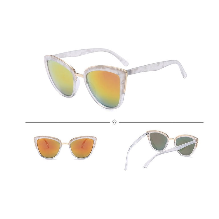 Womens Cat Eye Sunglasses with UV400 Protection, AC Lenses 