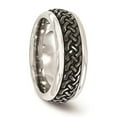 thumbnail image 5 of Edward Mirell Stainless Steel & Black Ti Casted 9mm Band, 5 of 6