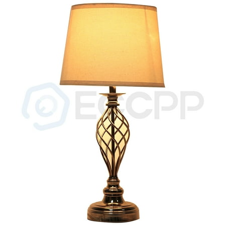25 Table Light Sofa Side With White Fabric Shade Cage Lamp Base In 25 Table Light Sofa Side With White Fabric Shade Cage Lamp Base In Antique Brown Finish 27e