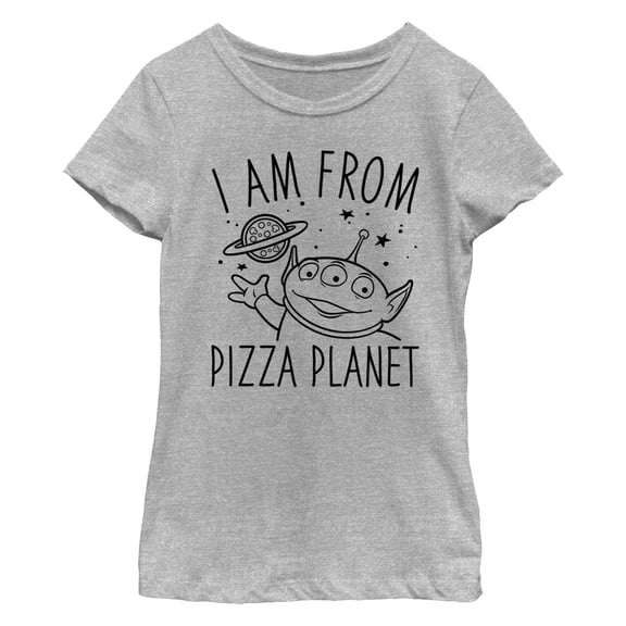 Girl's Toy Story Come in Peace from Pizza Planet  Graphic T-Shirt