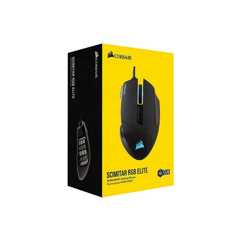 CORSAIR Scimitar RGB Elite Wired Optical Gaming Mouse with 17