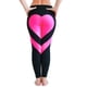 thumbnail image 1 of Leggings de yoga de corazón para mujer de talla grande, pantalones de retales, mallas delgadas, mallas deportivas para correr, pantalones de jogging de gimnasio, cintura alta seitruly FS6738-28, 1 of 4