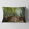 thumbnail image 2 of Designart 12" x 20" Green Polyester Throw Pillow, 2 of 5