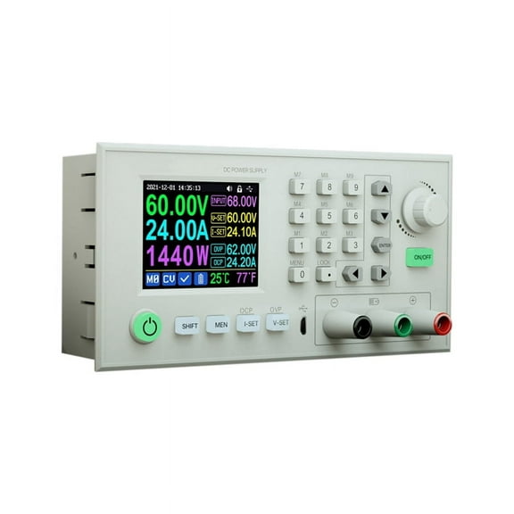 TOP! CNC DC Regulated Power Supply 24A Digital Display 12V/36V/48V/60V Adjustable Battery Charger 5V RD6024-W