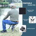 thumbnail image 5 of Tabouret de camping Pliant en Acier Inoxydable Ultra-Léger - Tabouret de Sac à Dos Compact portable avec Sac de Transport Plié pour Événements de Randonnée, 5 of 5