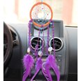 thumbnail image 3 of Atrapapesadillas de Plumas de Morado Decor de Pared Ventana Colgante Regalo Elegante Sunnimix Atrapasueños, 3 of 8