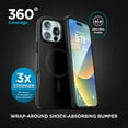 thumbnail image 3 of Encased SlimShield Designed for iPhone 16 Pro Max Case (MagSafe Compatible) Slim Magnetic Case (Black), 3 of 8