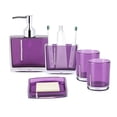 thumbnail image 2 of Bathroom Accessories Set 5 Pcs Bathroom Set, Acrylic Bathroom Decor Sets, Lotion Bottle, Soap Dish, Toothbrush Holder, 2 Toothbrush Cup, 2 of 7