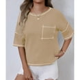 thumbnail image 6 of Womens Tops Casual Round Neck Tshirts for Women T Shirts for Women Loose Fit Womens Shirts, 6 of 7