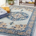 thumbnail image 2 of SAFAVIEH Antiquity Marjory Oriental Wool Area Rug, Turquoise/Silver, 5' x 8', 2 of 8