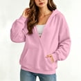 thumbnail image 5 of QQZ 2026 Fall Winter Wrap V Neck Pullover Hoodies For Women, Loose Sweatshirt For Women, Comfy Hoodies For Women With Kangaroo Pocket, 5 of 7