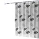 thumbnail image 2 of Cortina impermeable de 180x200 cm para dormitorio hojas negras Ndcxsfigh Libre de BPA, 2 of 3