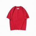 thumbnail image 2 of NIEWTR Boys Short Sleeve Shirts Kids Summer Crewneck T-Shirts Casual Tops Tees（Red,7-8), 2 of 4