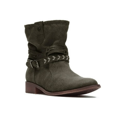 

YOTAMI Womens Shoes Snow Boots Autumn and Winter Round Toe Fashion Warm Furry Short Boots Large Size Boots Women s Boots Army Green