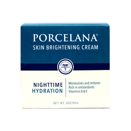Porcelana Skin Lightening Cream Nighttime Hydration Moisturizer, 3 oz