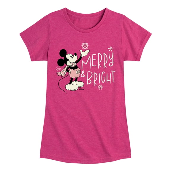 Disney - Merry And Bright - Toddler & Youth Girls Short Sleeve Graphic T-Shirt