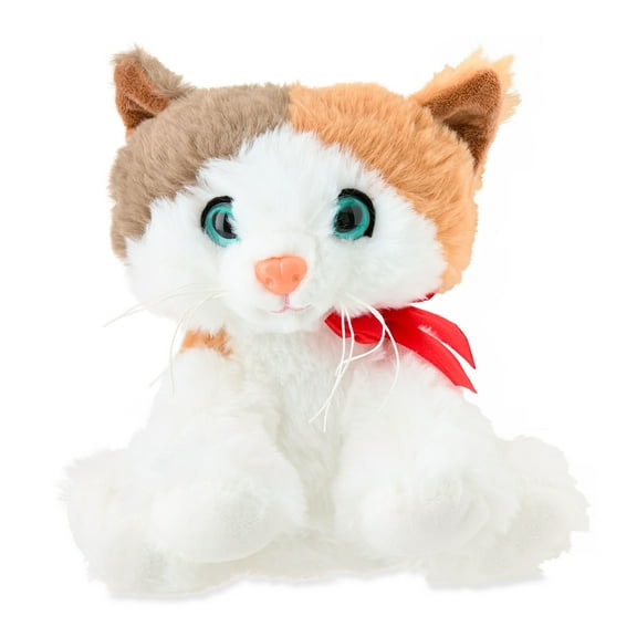 Small Calico Cat Plush, Multicolor, 7", Valentine's Day by Way To Celebrate