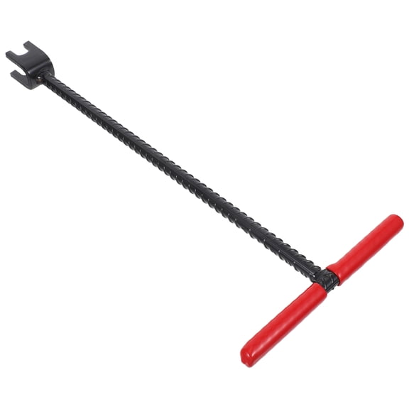 SEWOART Red Stainless Steel Water Meter Shut Off Tool with T Handle Extended Valve Wrench