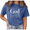 3-Blue, variant on Giffimy Women's Blue Faith Slogan Graphic Short Sleeve T-Shirt Oversized Fit Top
