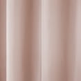 thumbnail image 4 of TOWN & COUNTRY BASICS Cabana Solid Heavyweight Indoor Outdoor Curtains, Light Filtering Opacity with Grommet Top, Water Repellent, 2-Pack Set, 54"x108", Blush, 4 of 10