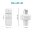 thumbnail image 2 of Wireless Remote Control E27 Light Socket Lamp Holder 20M Range For LED Bulbs Lamp Socket Wireless Light Switch Kit AC180-250V, 2 of 5