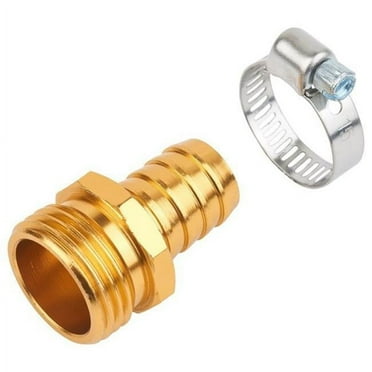 Melnor 28Z-5/8 Metal Male Hose Repair Coupling with Stainless Steel Clamp for 5/8" Hose
