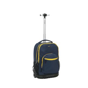 Rockland 19" Rolling Backpack with Laptop Slot, Navy