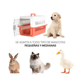 thumbnail image 5 of Jaula Transportadora Mascotas Rectangular Malubero Rosa Blanco, 5 of 5