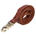 thumbnail image 1 of Yosoo Correa de Cuero para Perrosla Mejor Cuerda de Cuero Genuino para Entrenamiento de Collar de Perro Resistente de Grado Militar para Perros medianos y Grandes Que Caminan 2.5 * 120CM Khall CWA00232-02, 1 of 2