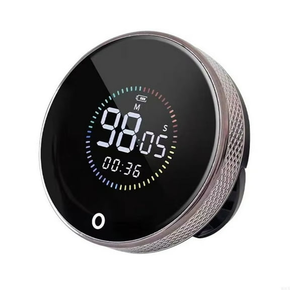 Color Screen Timer Magnetic LED Silent Rechargeable Multifunctional for Kitchen Beauty Exercise Time Reminder