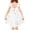 White, variant on Arshiner Toddler Girl Summer Dress High Low Twirl Tiered Casual Boho Tie Back Sundress