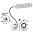 thumbnail image 3 of Máquina de coser de iluminación Industrial, luces Led, lámpara de trabajo Flexible multifuncional, luz de costura magnética para taladro, torno, enchufe europeo, 3 of 5