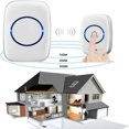 thumbnail image 1 of DEBGFS ZOUYUE Wireless Doorbell for Home Battery Operated 1000Feet Operating Adjustable Volume Easy-to-Use Waterproof Doorbell with LED Flash 1 Push Button & 1 Receiver Black,white,1set, 1 of 4